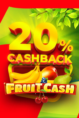 20% Cashback Fruit Cash